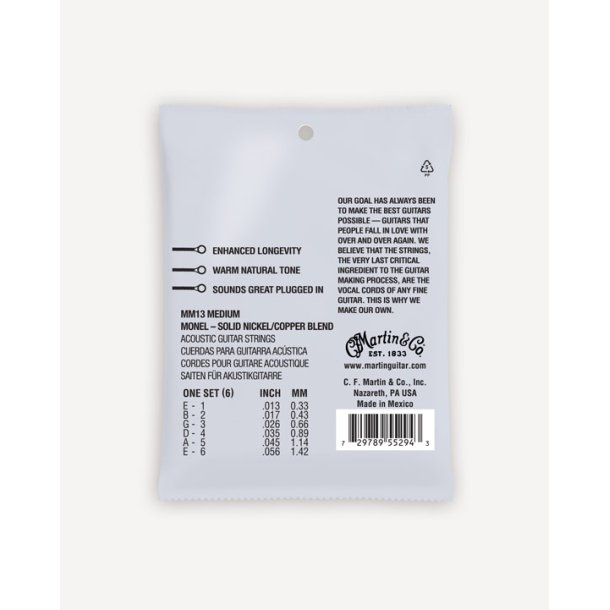 Martin MM13 Retro Acoustic Medium (.013 - .056) Monel Wound